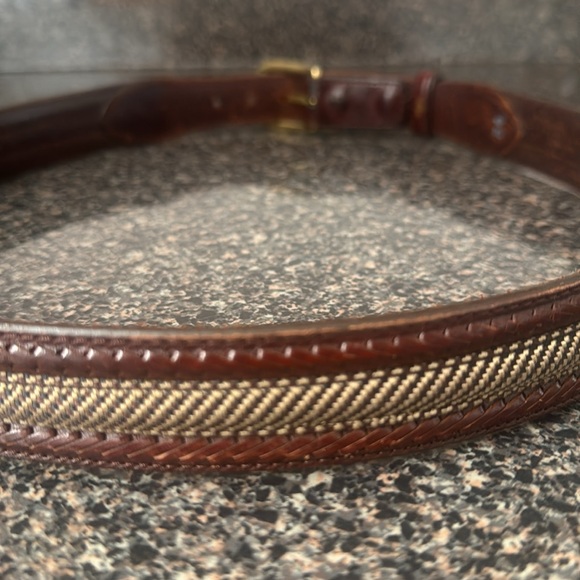 Brighton brown leather belt - Picture 4 of 10